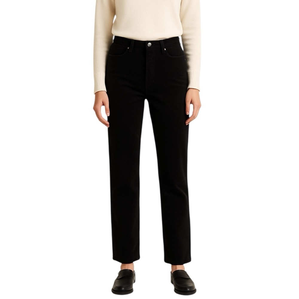 Black Corduroy Pants Women’s Size 8 | Classic Straight Leg Minimalist Wardrobe